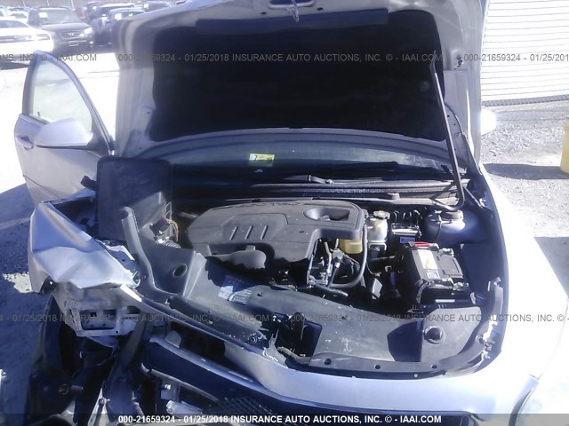 1G1ZC5EU1BF287719 - 2011 CHEVROLET MALIBU 1LT 银色 照片 10