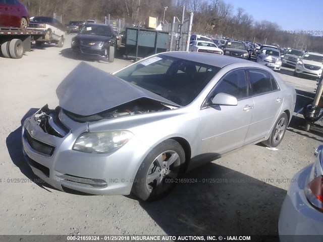 1G1ZC5EU1BF287719 - 2011 CHEVROLET MALIBU 1LT 银色 照片 2