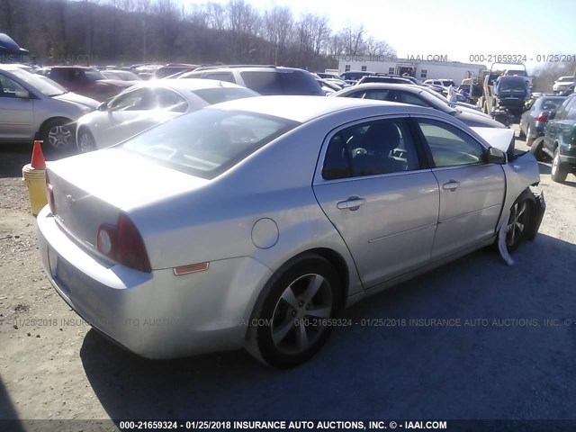 1G1ZC5EU1BF287719 - 2011 CHEVROLET MALIBU 1LT 银色 照片 4