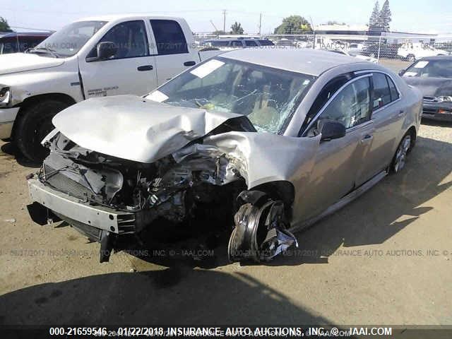 1G1ZA5EU8BF340406 - 2011 CHEVROLET MALIBU LS 金色 照片 2