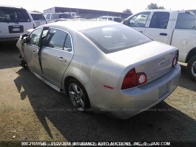 1G1ZA5EU8BF340406 - 2011 CHEVROLET MALIBU LS 金色 照片 3