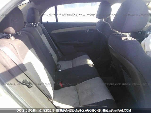 1G1ZA5EU8BF340406 - 2011 CHEVROLET MALIBU LS 金色 照片 8