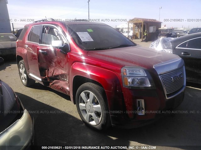 2GKFLYE37D6272162 - 2013 GMC TERRAIN DENALI RED photo 1