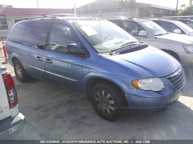 2A4GP54L87R182438 - 2007 CHRYSLER TOWN & COUNTRY TOURING BLUE photo 1
