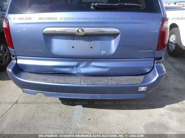 2A4GP54L87R182438 - 2007 CHRYSLER TOWN & COUNTRY TOURING BLUE photo 6