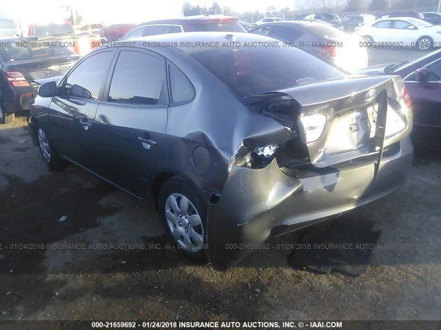 KMHDU46D28U557158 - 2008 HYUNDAI ELANTRA GLS/SE/LIMITED GRAY photo 3