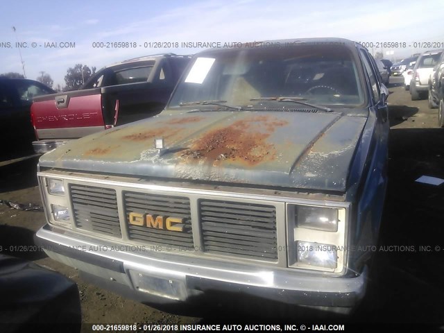 1GKER16K7HF521899 - 1987 GMC SUBURBAN R15 CONVENTIONAL BLUE photo 6