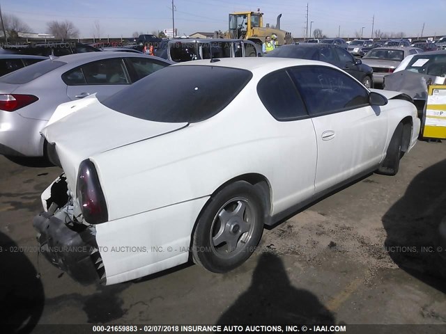 2G1WW12E659265860 - 2005 CHEVROLET MONTE CARLO LS 白色 照片 4