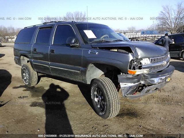 3GNEC16T61G173028 - 2001 CHEVROLET SUBURBAN C1500 GRAY photo 1