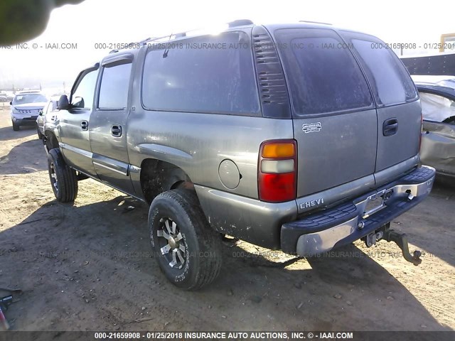 3GNEC16T61G173028 - 2001 CHEVROLET SUBURBAN C1500 GRAY photo 3