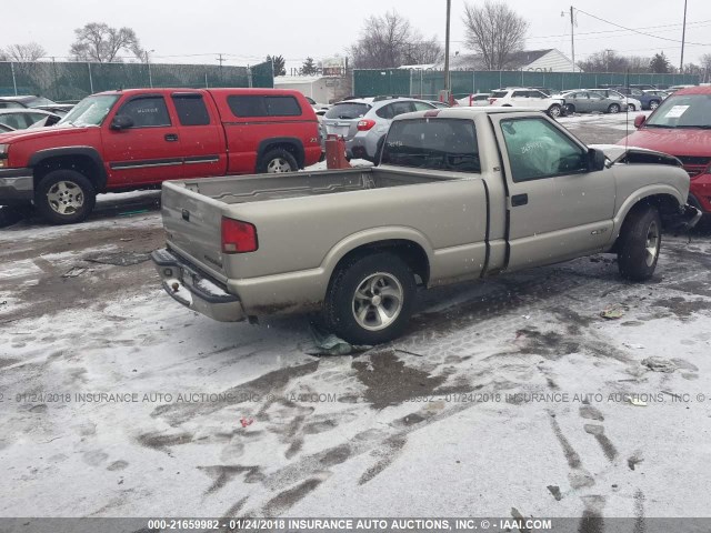 1GCCS145728102600 - 2002 CHEVROLET S TRUCK S10 GOLD photo 4