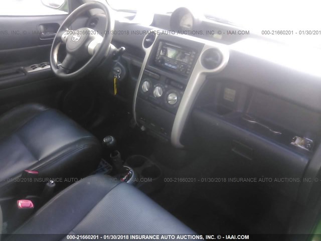 JTLKT334664064274 - 2006 TOYOTA SCION XB მწვანე ფოტო 5
