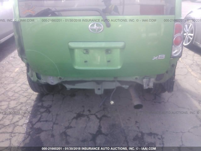 JTLKT334664064274 - 2006 TOYOTA SCION XB მწვანე ფოტო 6