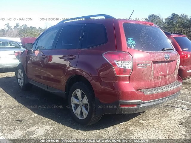 JF2SJAEC0EH506999 - 2014 SUBARU FORESTER 2.5I PREMIUM RED photo 3