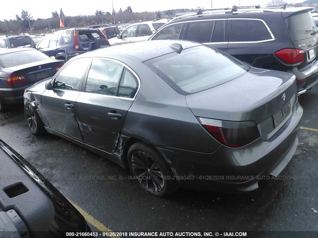 WBANB53517CP04041 - 2007 BMW 550 I GRAY photo 3