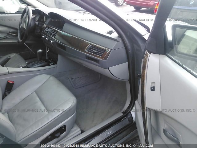 WBANB53517CP04041 - 2007 BMW 550 I GRAY photo 5