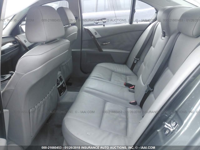 WBANB53517CP04041 - 2007 BMW 550 I GRAY photo 8