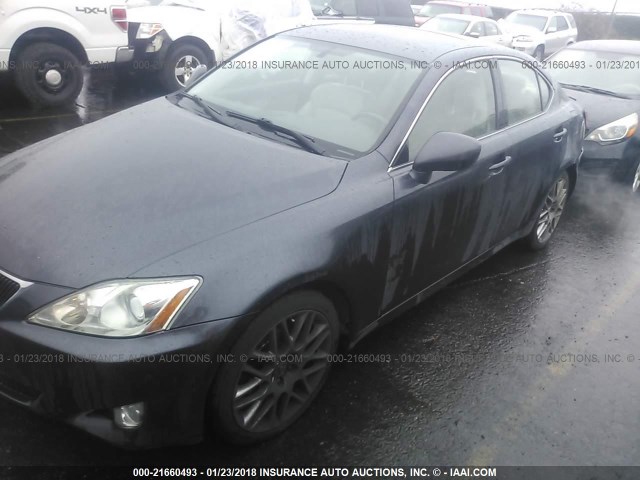 JTHCK262485023158 - 2008 LEXUS IS 250 GRAY photo 2