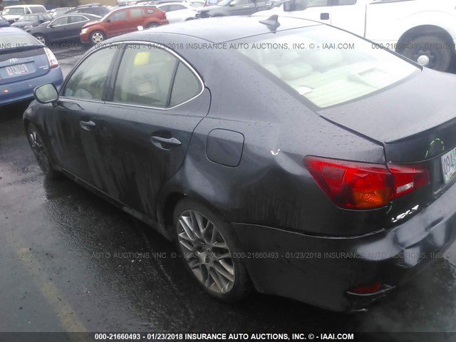 JTHCK262485023158 - 2008 LEXUS IS 250 GRAY photo 3