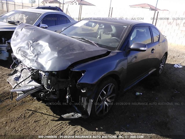 JTKJF5C74GJ018670 - 2016 TOYOTA SCION TC 灰色 照片 2