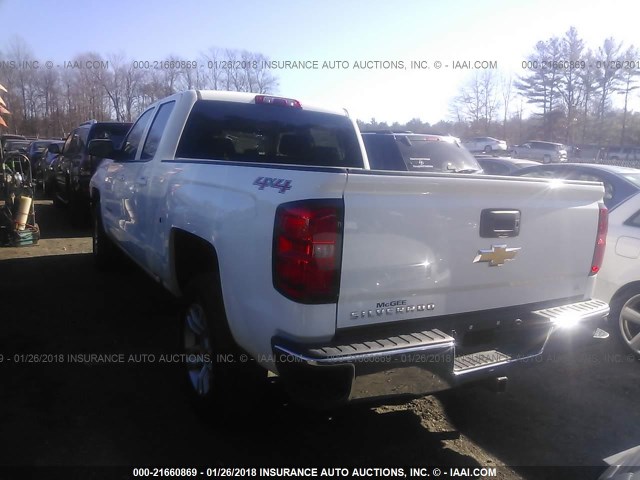 1GCVKREC7HZ170855 - 2017 CHEVROLET SILVERADO K1500 LT WHITE photo 3