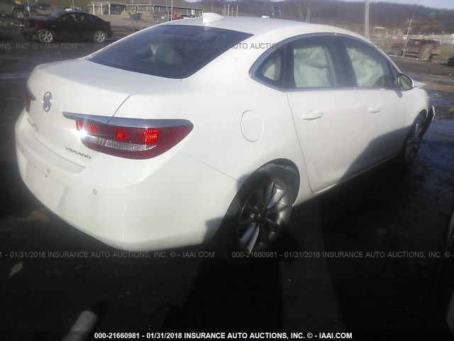 1G4PR5SK9F4180544 - 2015 BUICK VERANO CONVENIENCE WHITE photo 4