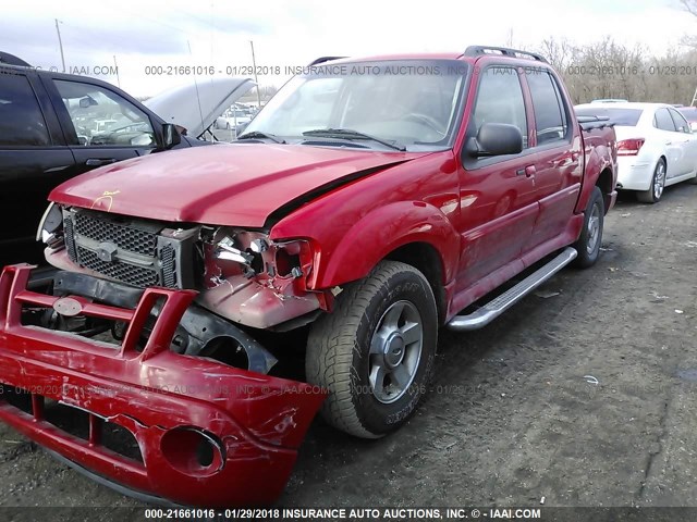 1FMZU77K95UB44170 - 2005 FORD EXPLORER SPORT TR  RED photo 2