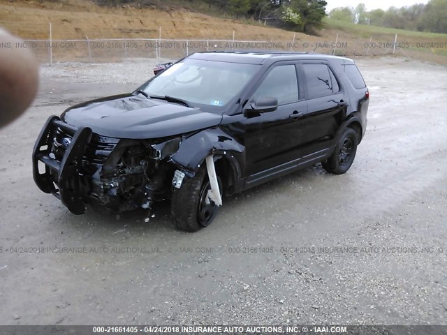 1FM5K8AR0EGB02582 - 2014 FORD EXPLORER POLICE INTERCEPTOR BLACK photo 2