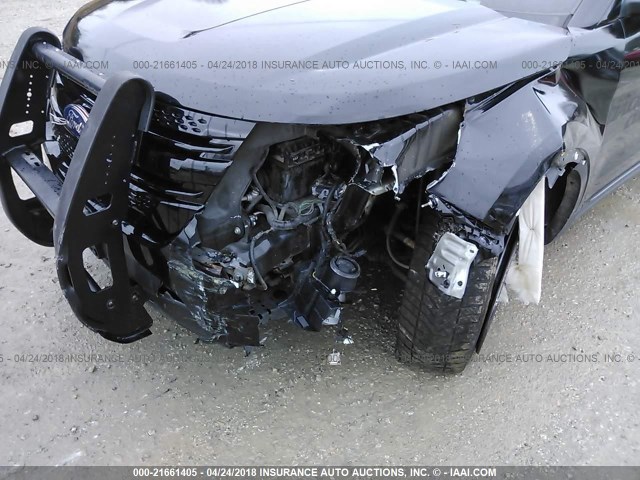 1FM5K8AR0EGB02582 - 2014 FORD EXPLORER POLICE INTERCEPTOR BLACK photo 6