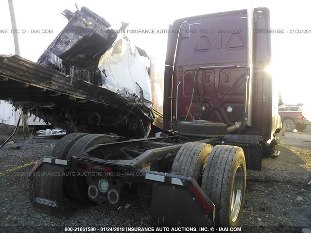 3AKJHHDR9JSJK8254 - 2018 FREIGHTLINER CASCADIA 126  RED photo 4