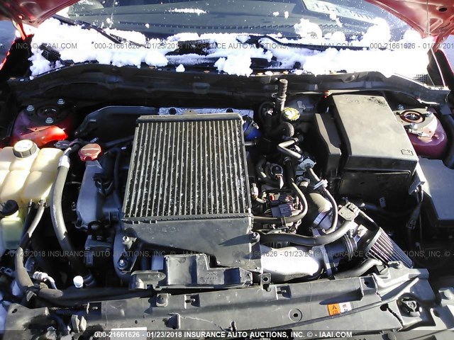 JM1BL1H39A1184340 - 2010 MAZDA SPEED 3 红色 照片 10