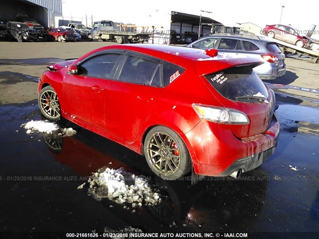 JM1BL1H39A1184340 - 2010 MAZDA SPEED 3 RED photo 3