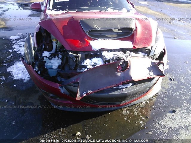 JM1BL1H39A1184340 - 2010 MAZDA SPEED 3 红色 照片 6