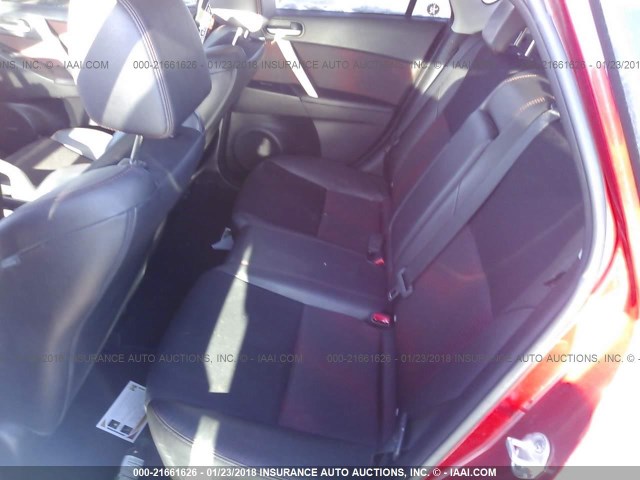 JM1BL1H39A1184340 - 2010 MAZDA SPEED 3 红色 照片 8