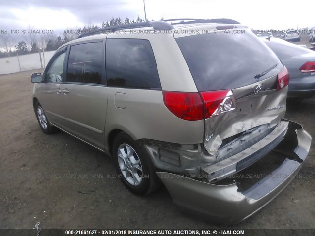 5TDZA22C76S534870 - 2006 TOYOTA SIENNA XLE/XLE LIMITED TAN photo 3