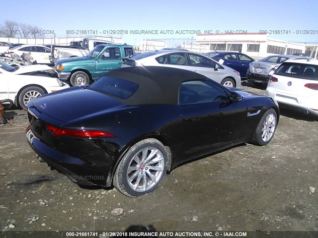 SAJWA6ET8F8K20785 - 2015 JAGUAR F-TYPE BLACK photo 4