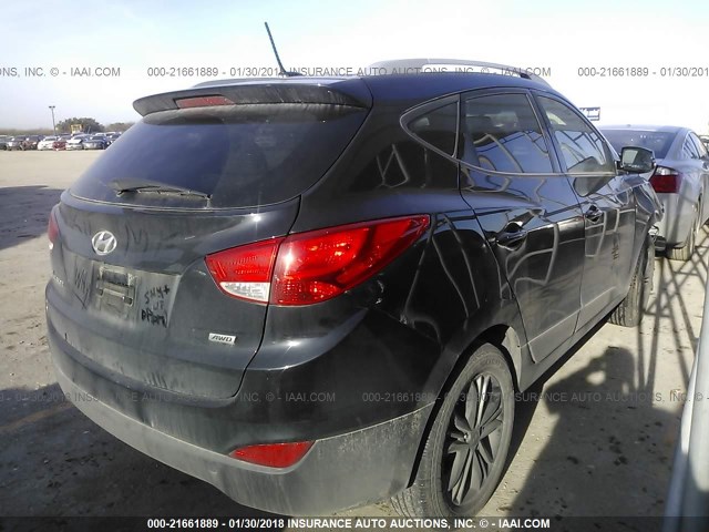 KM8JUCAG8FU090162 - 2015 HYUNDAI TUCSON LIMITED/SE BLACK photo 4