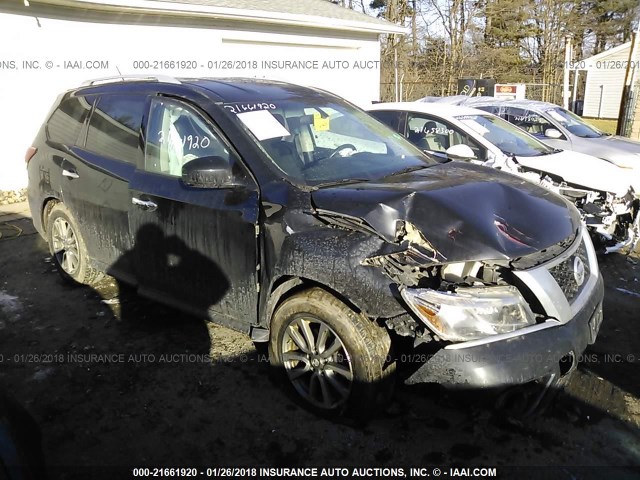 5N1AR2MM1EC608131 - 2014 NISSAN PATHFINDER S/SV/SL/PLATINUM 黑色 照片 1