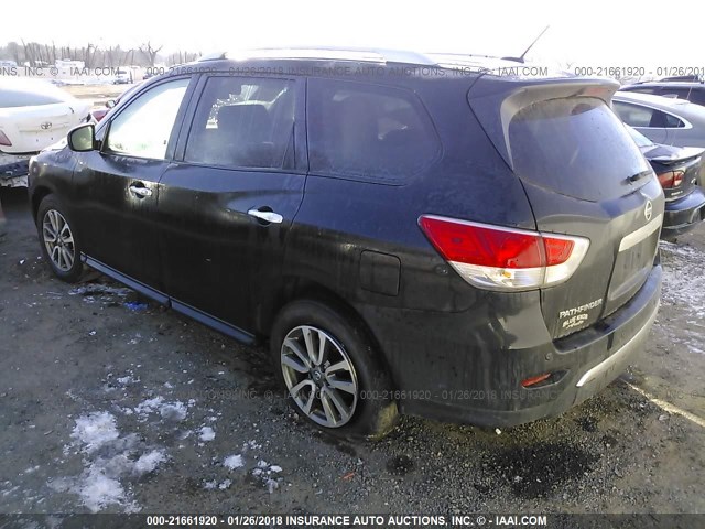 5N1AR2MM1EC608131 - 2014 NISSAN PATHFINDER S/SV/SL/PLATINUM 黑色 照片 3