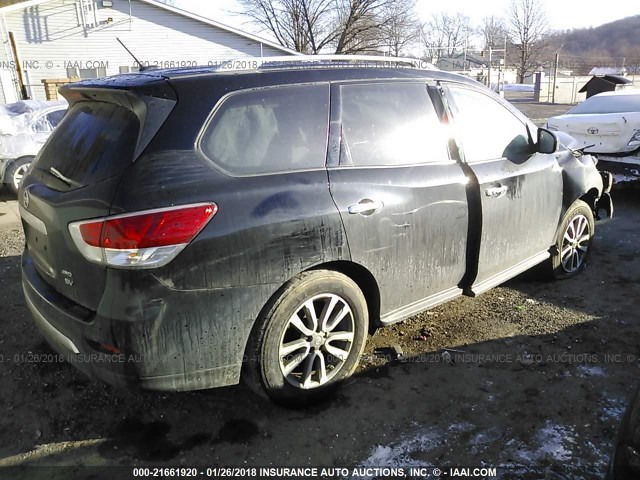 5N1AR2MM1EC608131 - 2014 NISSAN PATHFINDER S/SV/SL/PLATINUM 黑色 照片 4