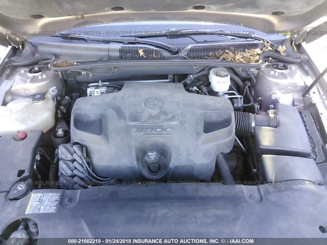 1G4HD57267U170468 - 2007 BUICK LUCERNE CXL TAN photo 10