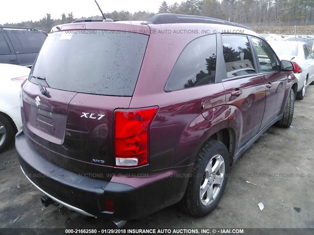 2S3DA417786122375 - 2008 SUZUKI XL7 LUXURY RED photo 4