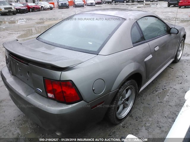 1FAFP42X02F214385 - 2002 FORD MUSTANG GT Pewter photo 4