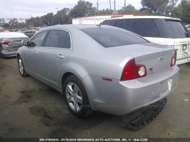 1G1ZB5E1XBF116010 - 2011 CHEVROLET MALIBU LS 银色 照片 3