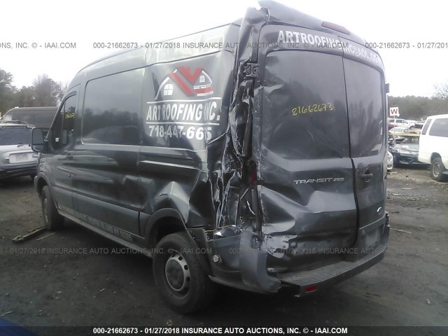 1FTYR1CM7GKA81705 - 2016 FORD TRANSIT T-250 GRAY photo 3