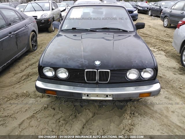 WBAAD2306H2446943 - 1987 BMW 325 I AUTOMATIC BLACK photo 6