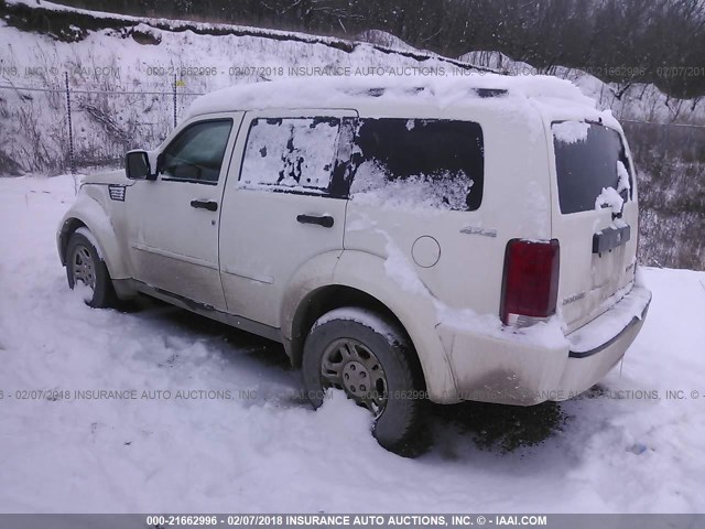 1D8GU28K69W553333 - 2009 DODGE NITRO SE WHITE photo 3