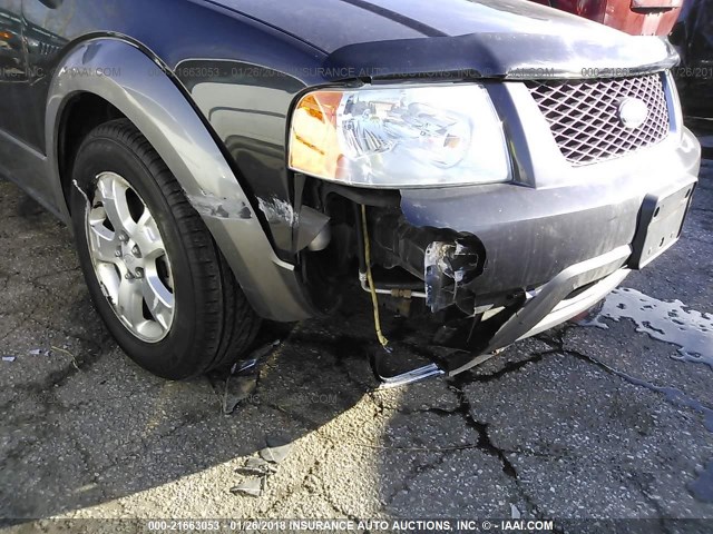 1FMDK02157GA12143 - 2007 FORD FREESTYLE SEL GRAY photo 6