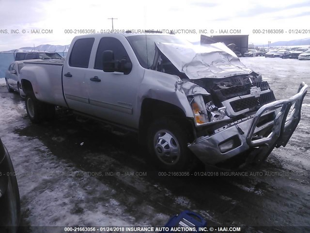 1GC4K0C88EF114667 - 2014 CHEVROLET SILVERADO K3500 LT SILVER photo 1