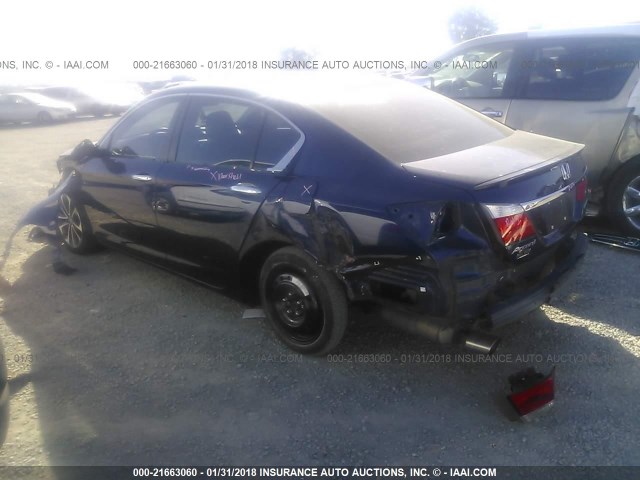 1HGCR2F54EA140377 - 2014 HONDA ACCORD SPORT BLUE photo 3